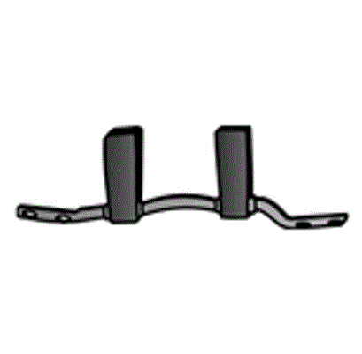 Ophangrubber met metaal