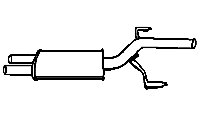 Middendemper (alt.) BMW E28 520i 525i 525E