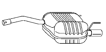 Einddemper MERCEDES 200 CLK 230 CLK Kompressor A208 C208
