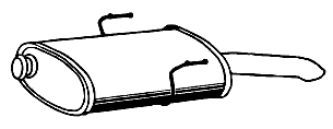 Einddemper PEUGEOT 406 2.0 HDi 2.2 HDi
