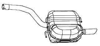 Einddemper VOLKSWAGEN Passat 1.4 TSi 1.6i